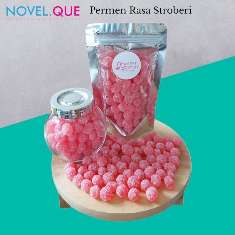 

Permen Rasa Buah Stroberi Tabur Gula Kualitas Premium