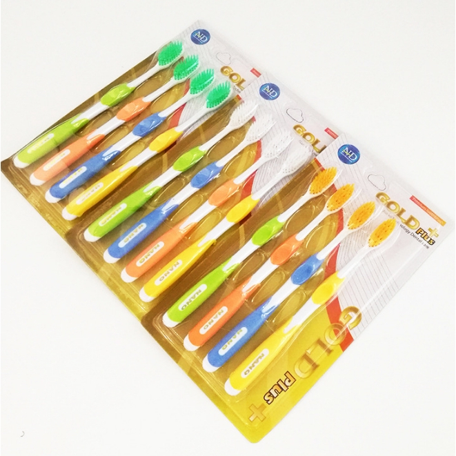 Sikat Gigi Dewasa 1 SET 4 PCS Tavel Toothbrush Double Care Sensitive Soft-Sweet Bee Sikat Gigi Nano Tech 444