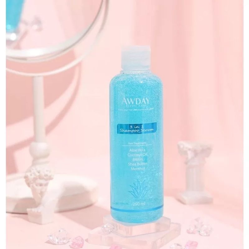 Shampo anak & dewasa/shampo awday 100ml&250ml/shampo anti rontok dan perbaikan ujung rambut