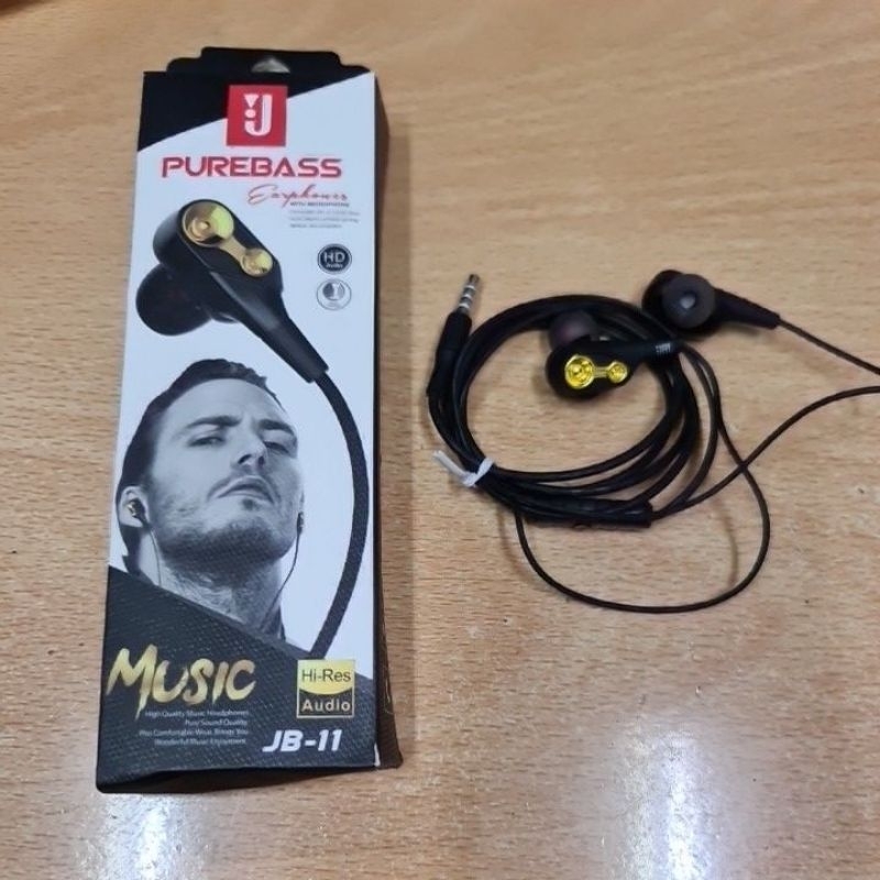 Handsfree Headset Earphone Extreme Bass UJ-02 / JB-11 With Mic