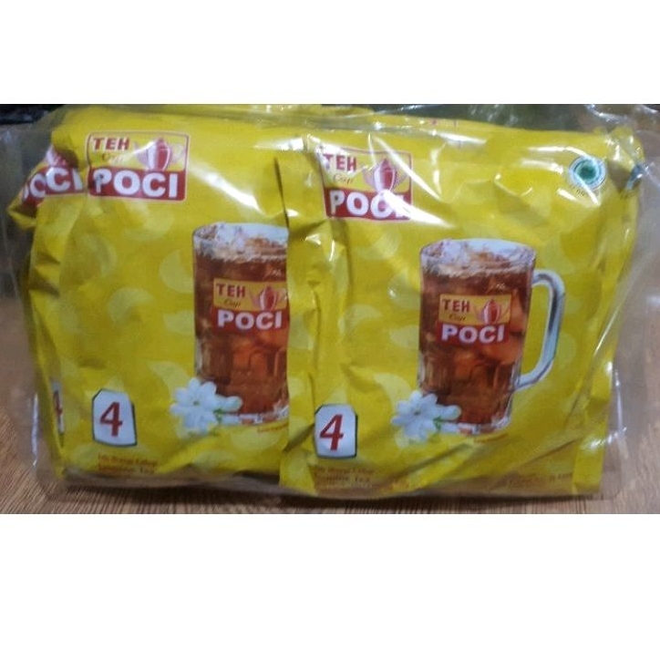 

1 Pack Teh Poci Jumbo JASMINE, bungkus kuning isi 6 bks