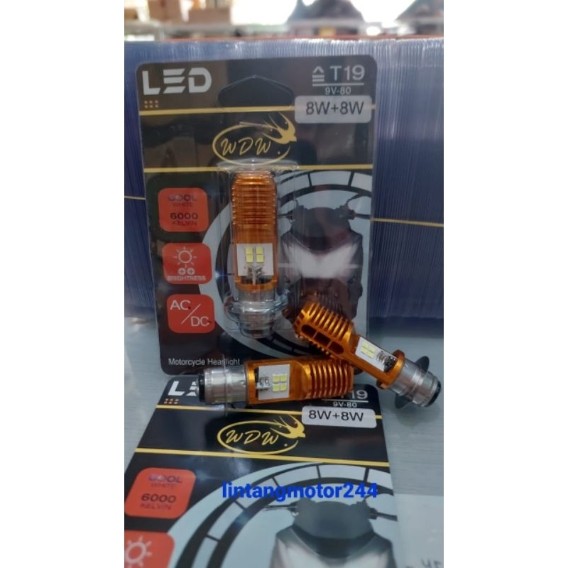 LAMPU LED WDW T19 AC/DC T19 BEBEK DAN METIC ASLI
