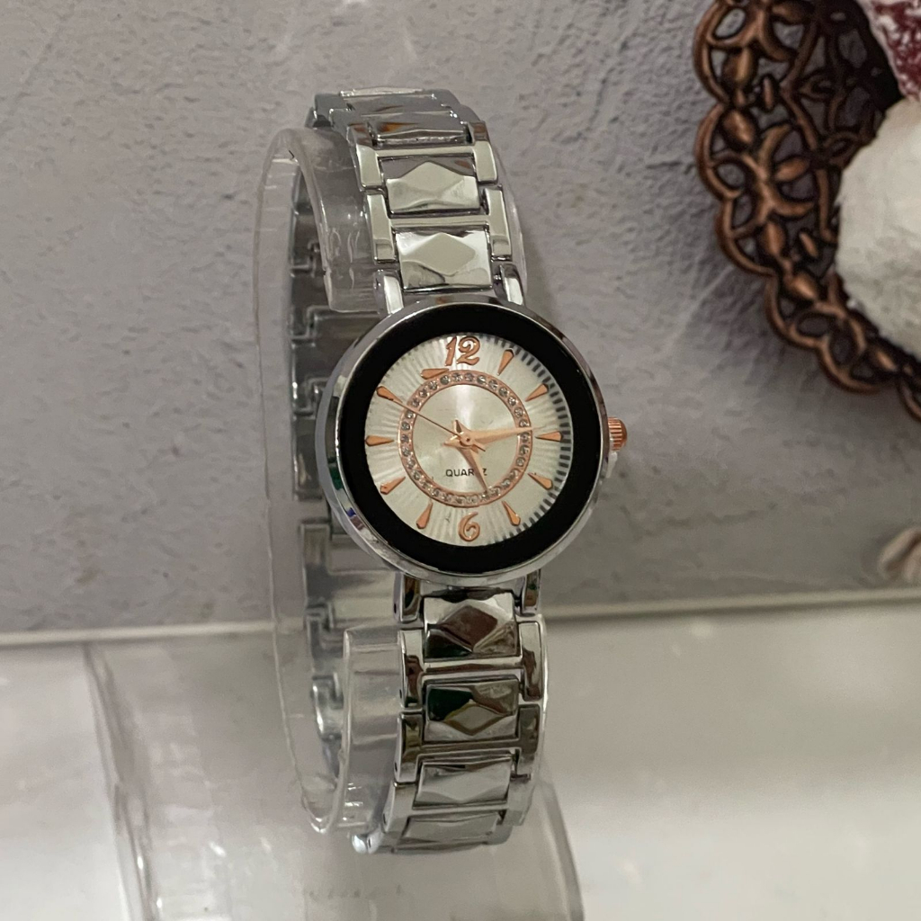 (KW)  BISA COD JAM TANGAN WANITA ANALOG QUARTZ RANTAI STAILESS STEEL BL-126