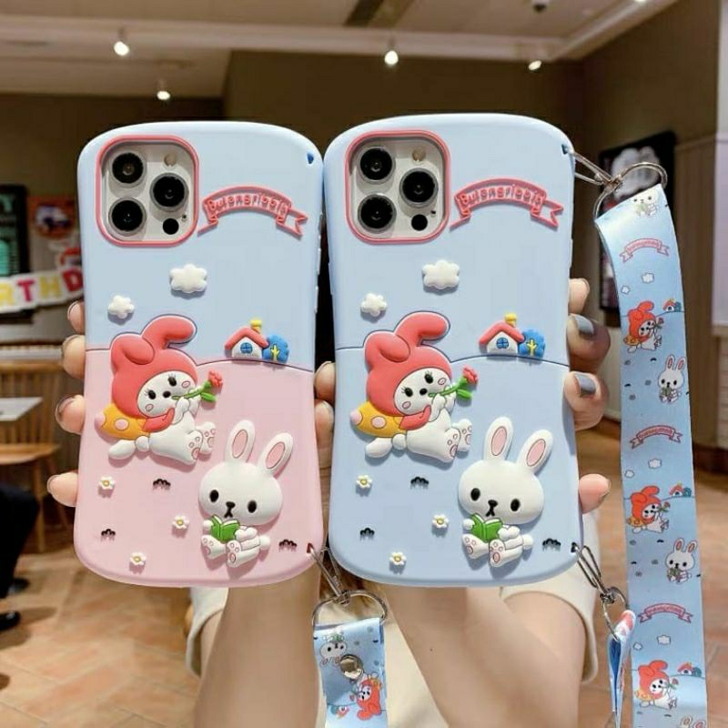 [READY STOCK] Case IPHONE 13 Pro Max 13 Pro 13 Casing+Tali Cantik Unik Cute Lucu Keren