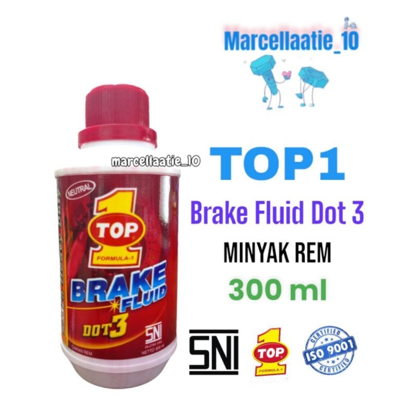 TOP1 BRAKE FLUID 300ML MINYAK REM TOP1 300 ML MINYAK REM TOP 1 MURAH MINYAK REM TOP1 MURAH MINYAK RE
