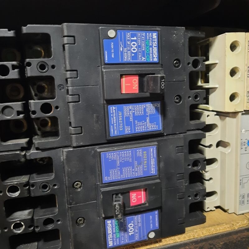 mccb breaker mitsubishi nf100cp 100a