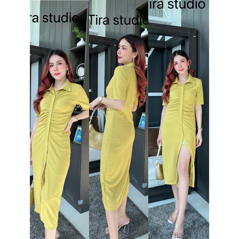 DRESS PREMIUM TIRA STUDIO FASHION WANITA IMPORT BANGKOK CODE 31100