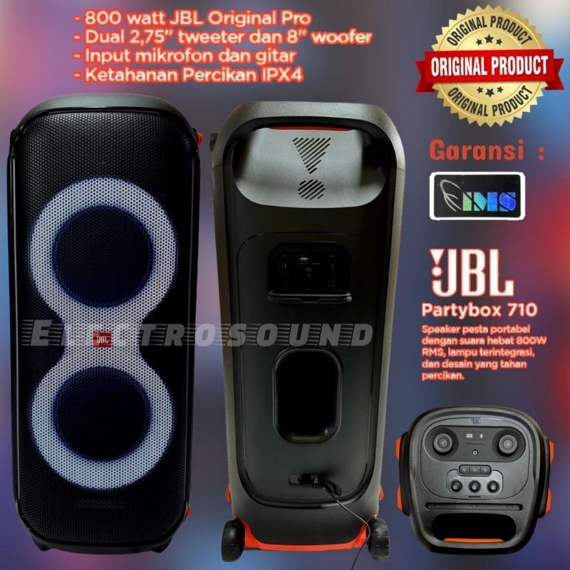 JBL Partybox 710 Partybox710 Bluetooth Speaker Original Garansi IMS