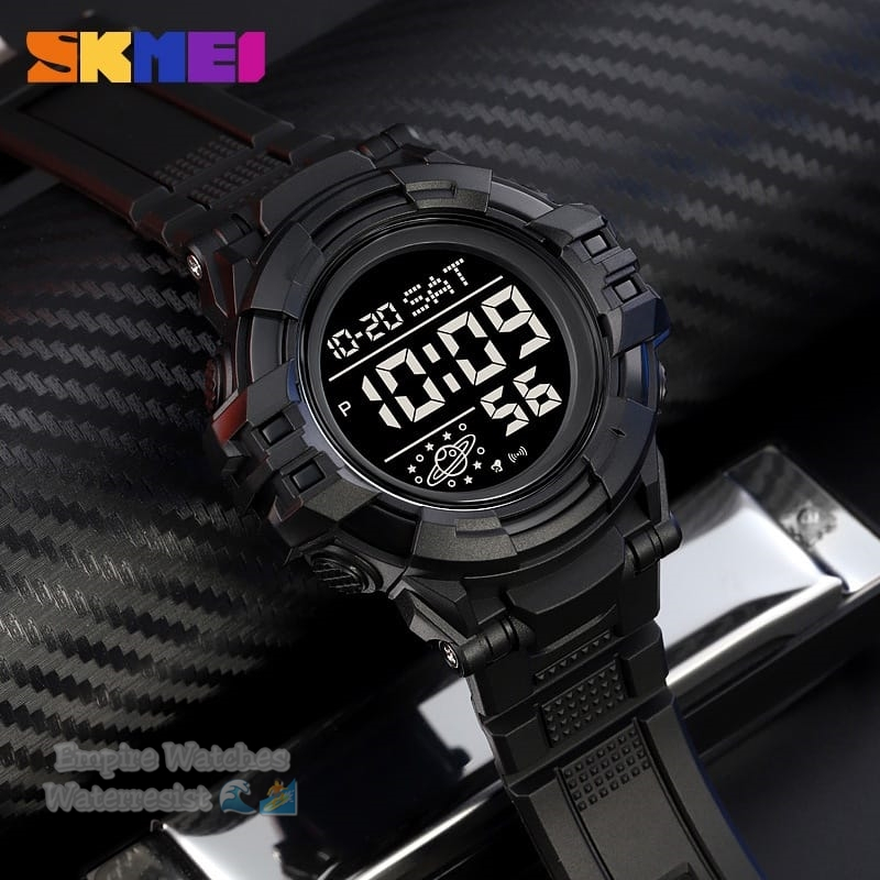 Jam Tangan Skmei 2003 Pria Cowok Digital Strap Rubber Original Waterproof