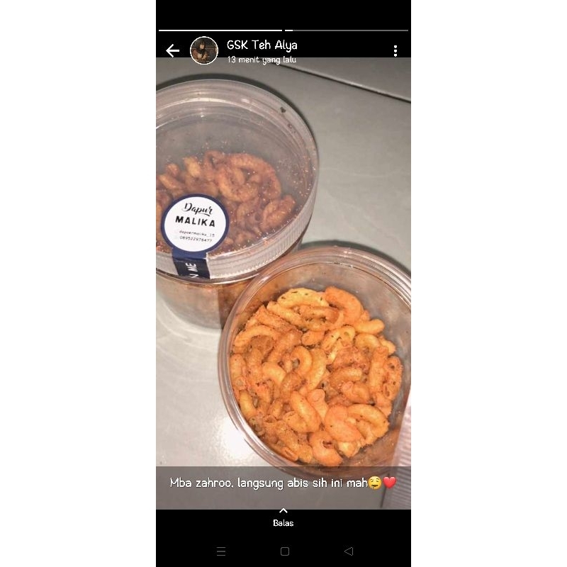 

Best seller makaroni malika ukuran toples 600 ml