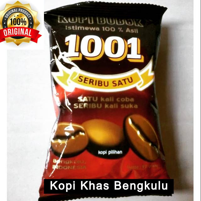 

Kopi Bubuk 1001 95g Khas Bengkulu Kopi Robusta 100% Original Kopi Bubuk/ Kopi Robusta/ Kopi Hitam