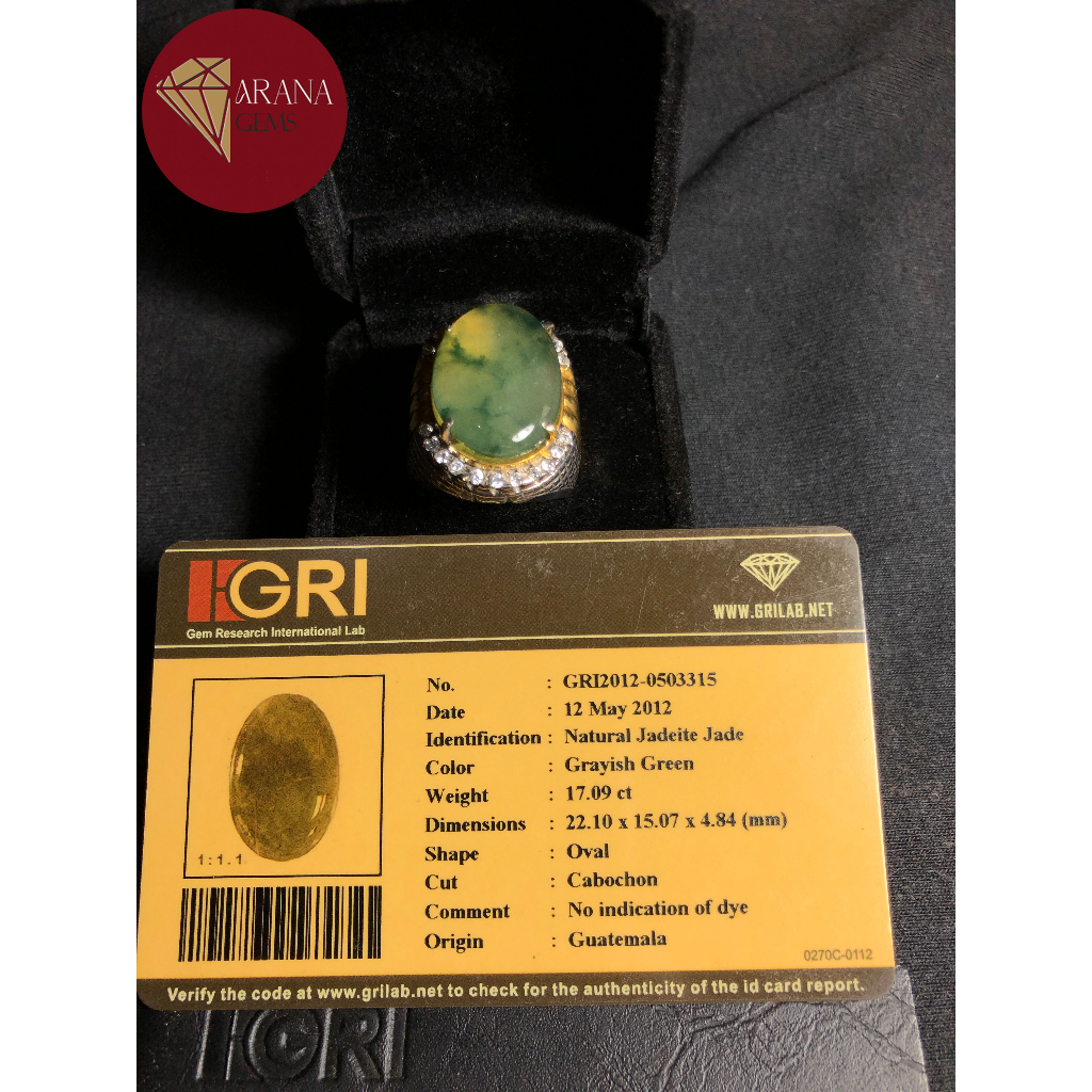 Jadeite Jade Guatemala Kristal - Type A | Giok Kristal Guatemala | Memo GRI LAB |