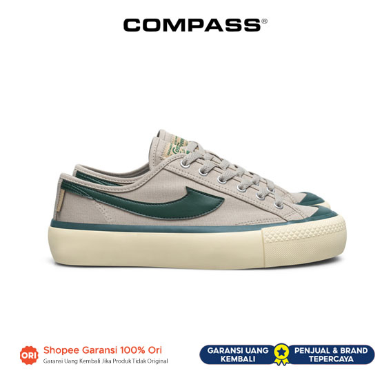 [Original 100%] Compass Gazelle Low Wafer Green