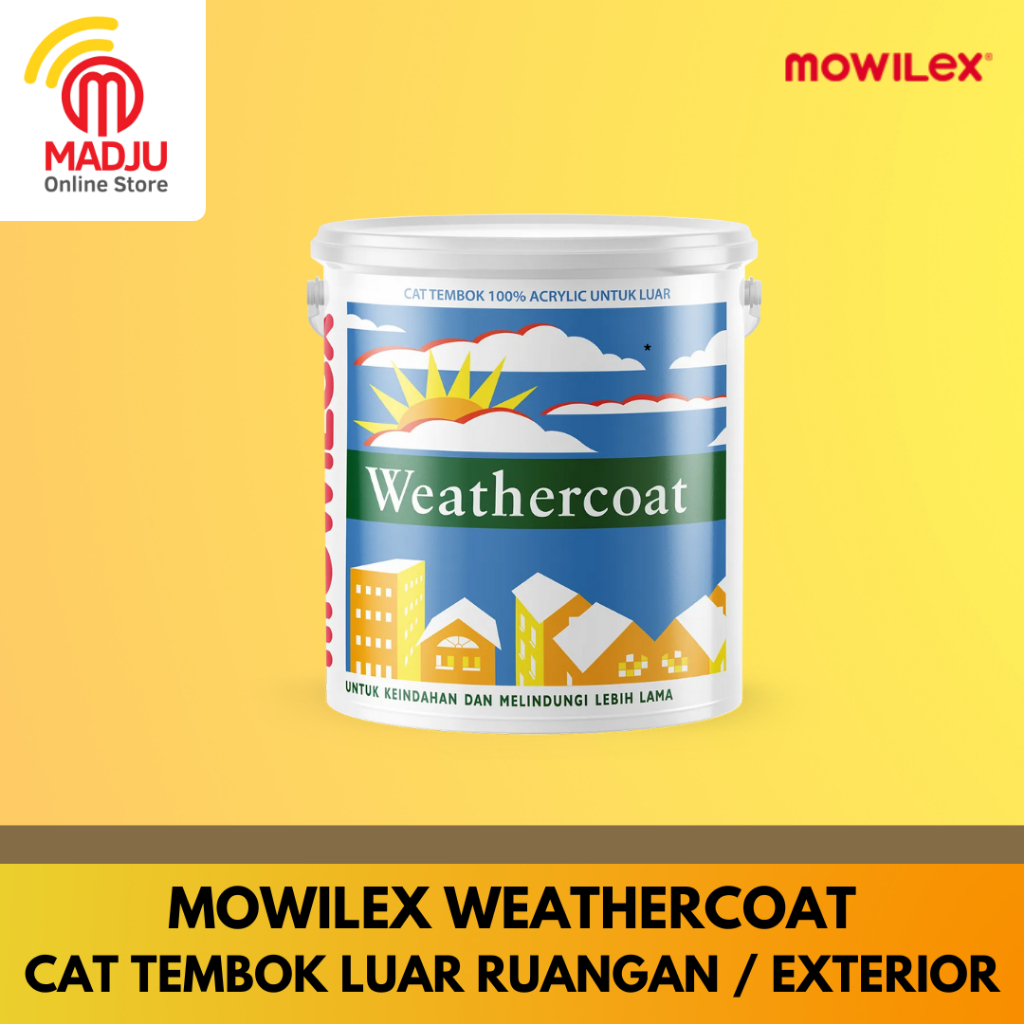 Cat Tembok Exterior 1kg MOWILEX WEATHERCOAT Luar Ruangan