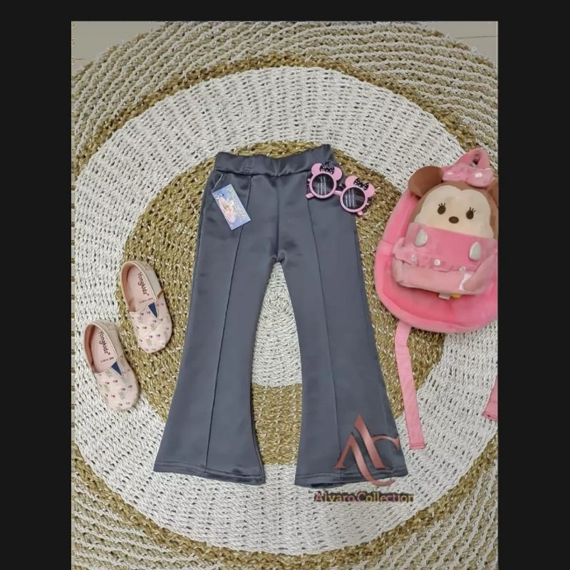 CELANA ANAK CUTBRAY FLARE PANTS / CELANA CUTBRAY ANAK PEREMPUAN USIA 4-7 TAHUN TERLARIS MATERIAL SCUBA / FASHION ANAK TERBARU