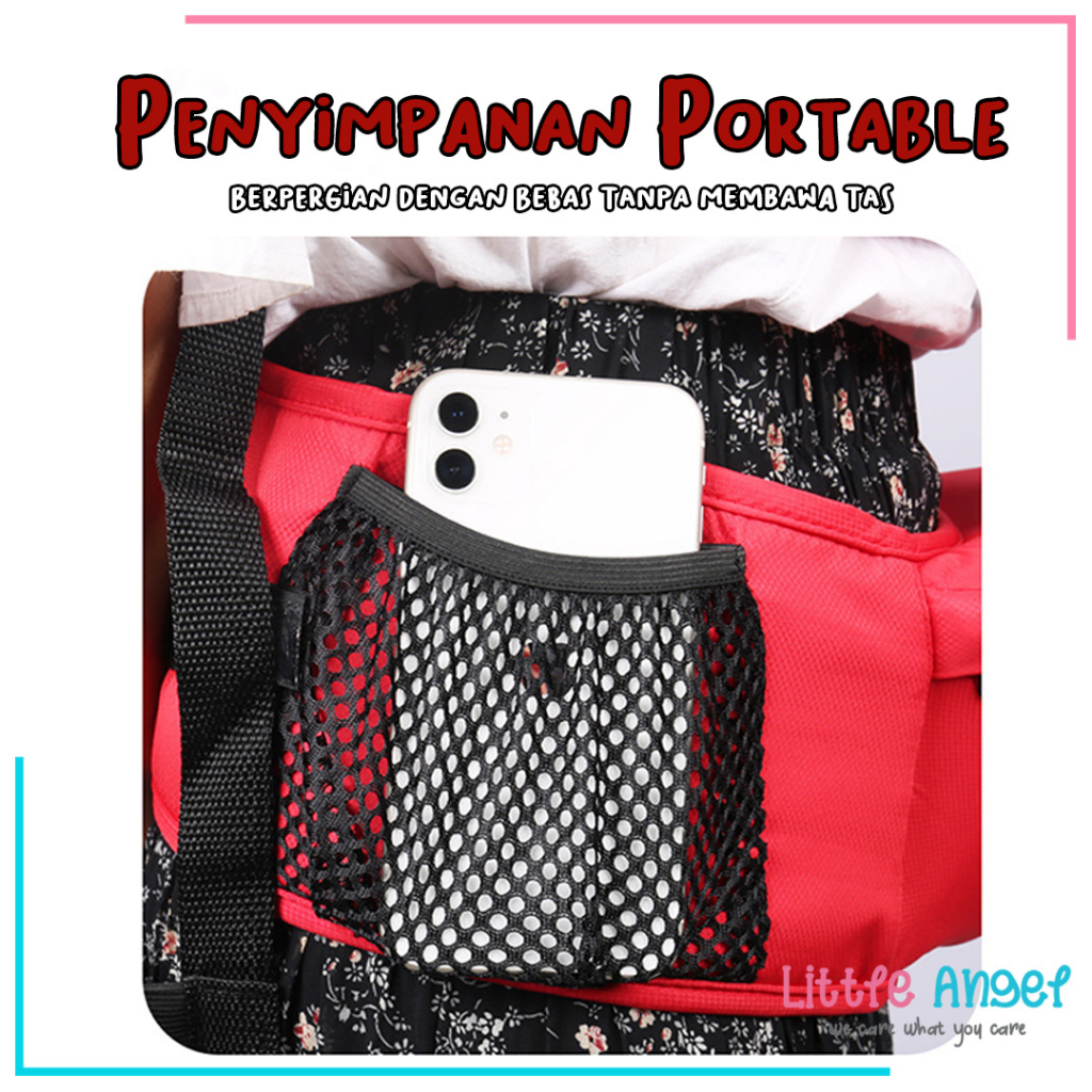 Gendongan Bayi Hipseat 5 in 1 Instan Gendongan Duduk Depan Belakang Samping Multifungsi Baby Carrier NewBorn Ransel Perlengkapan Peralatan Bayi