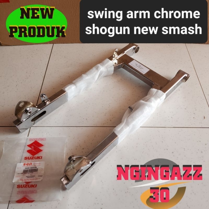 swing arm shogun new 110 smash new pnp tornado chrom lengkap