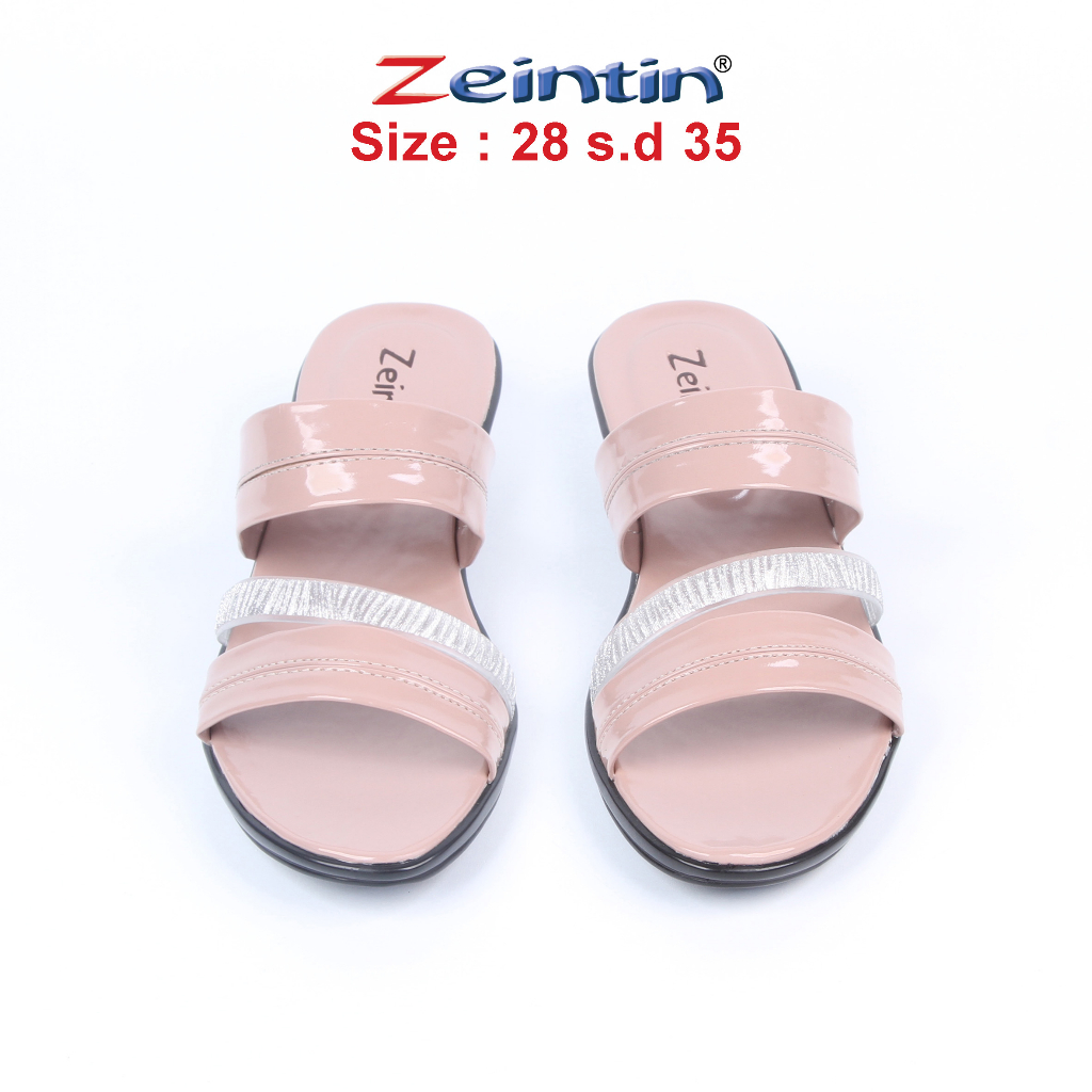 Zeintin - Sandal Anak Wanita/Perempuan Sendal Anak Terbaru  Sandal Flat Kasual Formal Original Zeintin TS