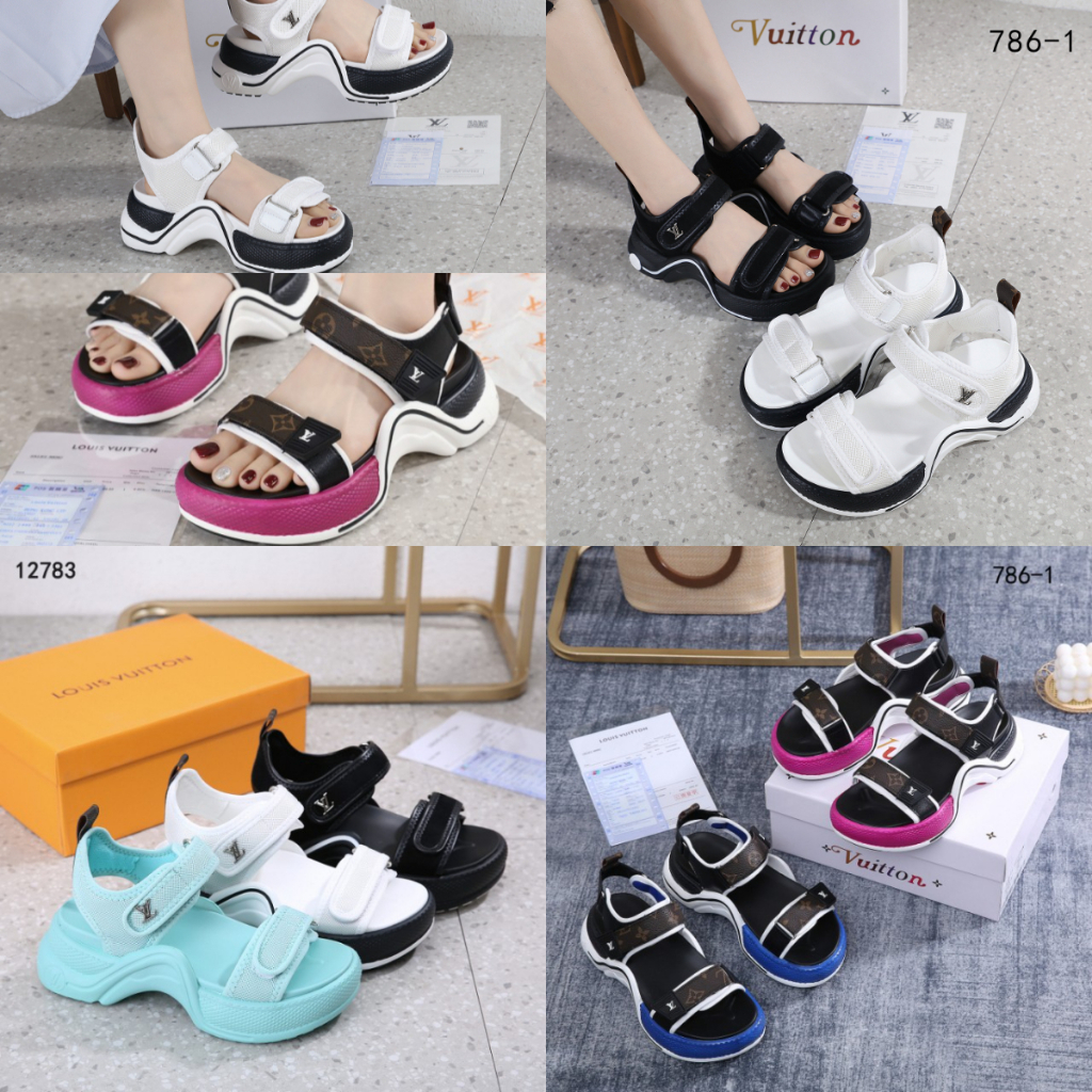 PB Strap Sandal #786-1 New dan #12783 & #786-1 Kelengkapan Box, Paperbag, Invoice, bahan Kulit Senda