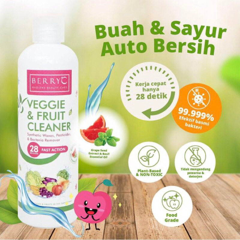 BerryC berry C Veggie &amp; Fruit Cleaner - Cairan Pembersih Sayuran &amp; Buah-buahan