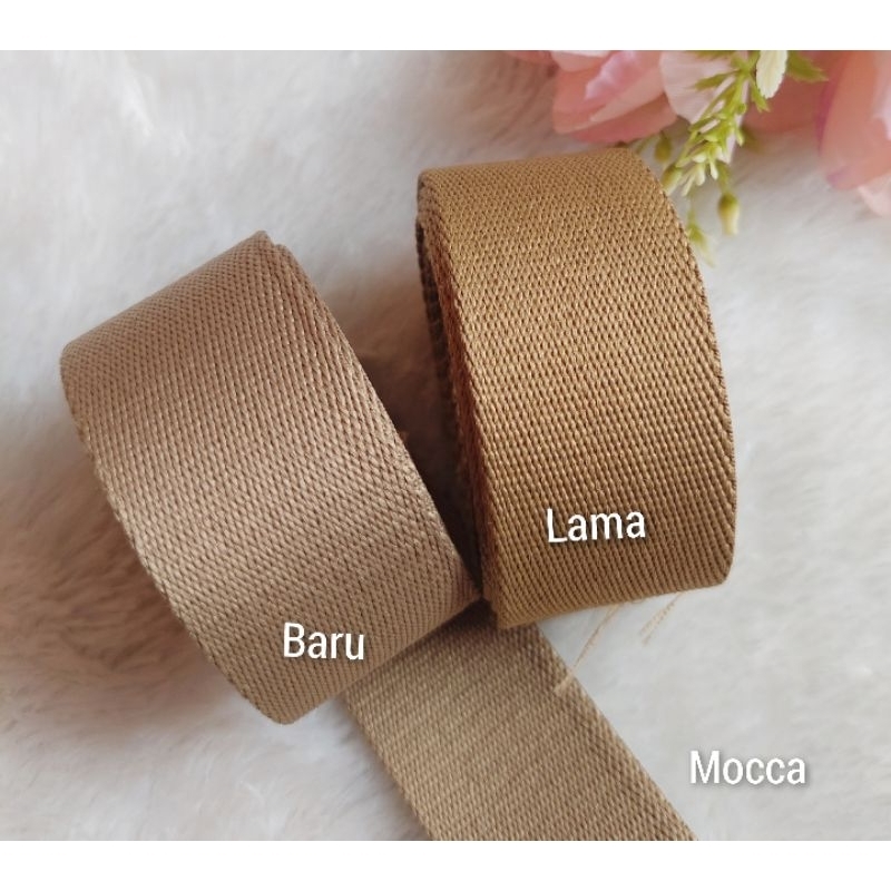 Webbing 3,8cm Poly katun(per meter)