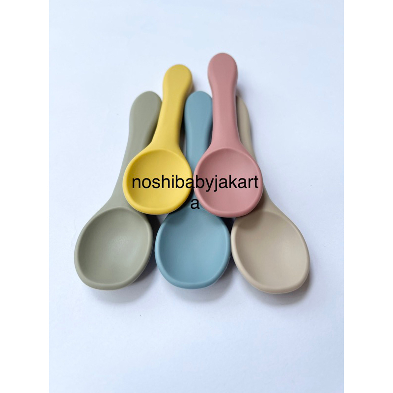 Sendok Garpu Silicone Baby &amp; Toddler / Silicone Spoon &amp; Fork set for baby