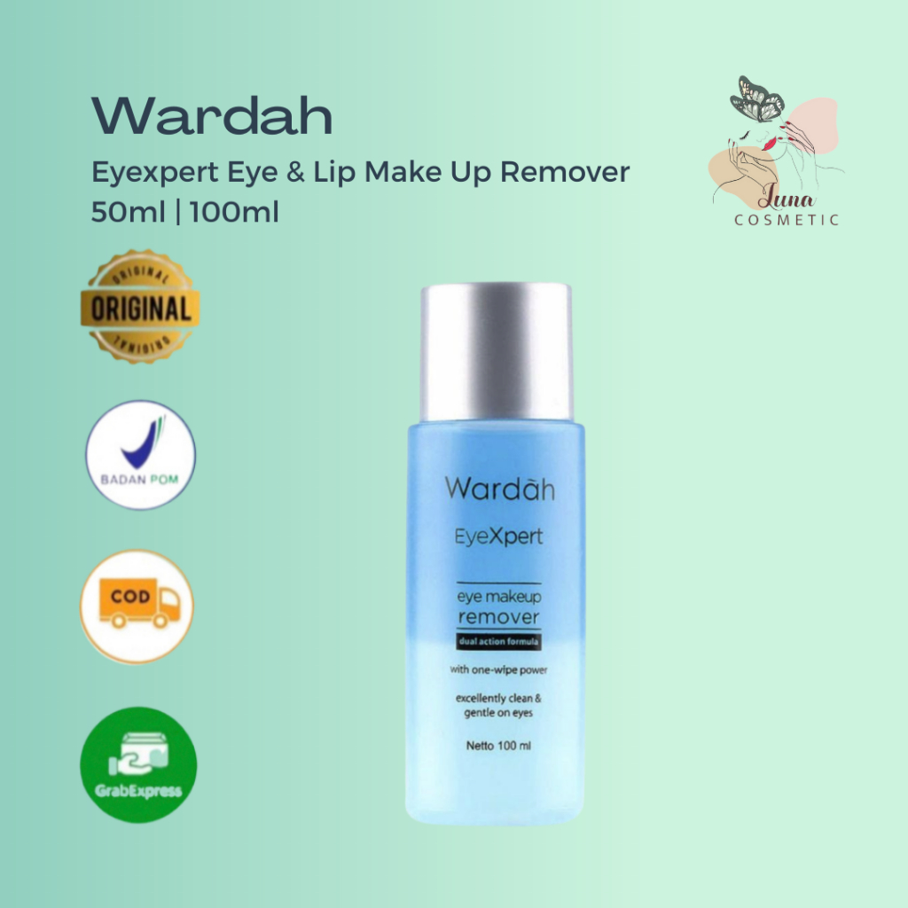 Wardah Eyexpert Eye &amp; Lip Make Up remover 100 ml 50ml