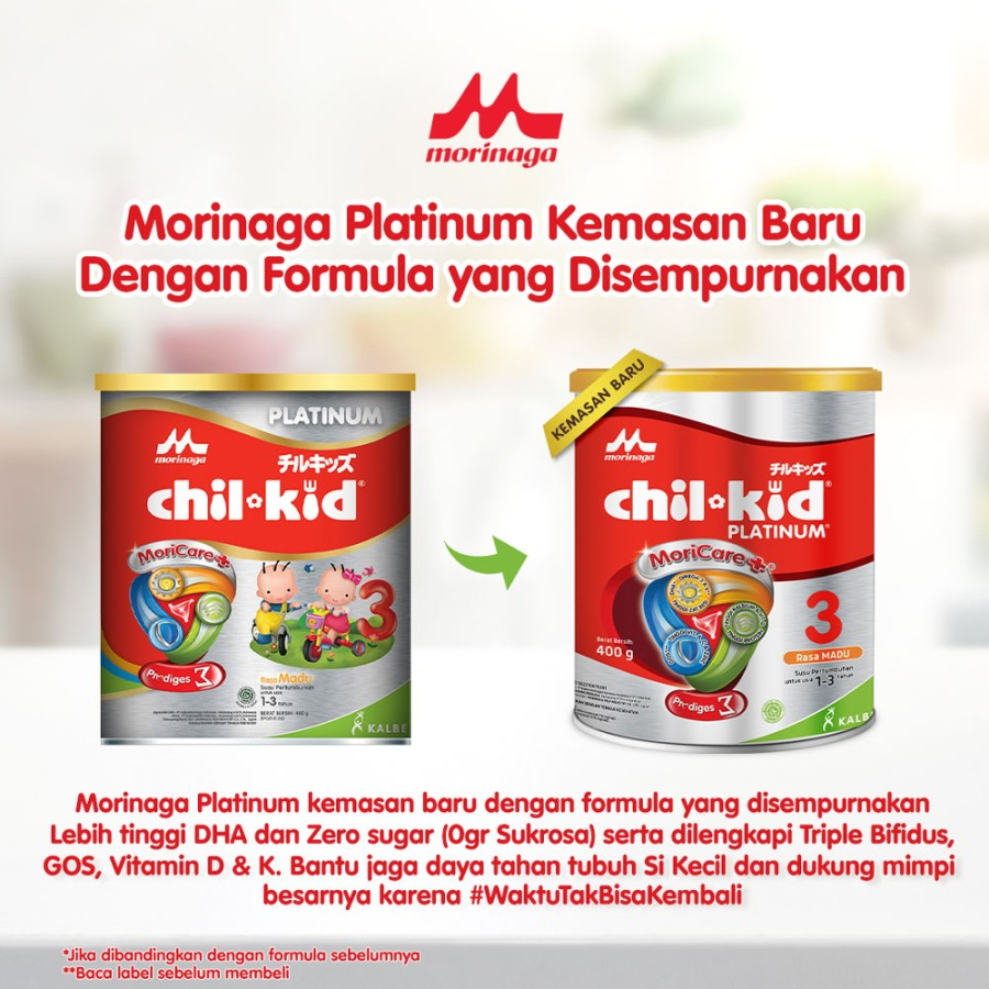 CHILKID PLATINUM 400GR / CHIL KID VANILLA-MADU / SUSU ANAK USIA 1-3 TH