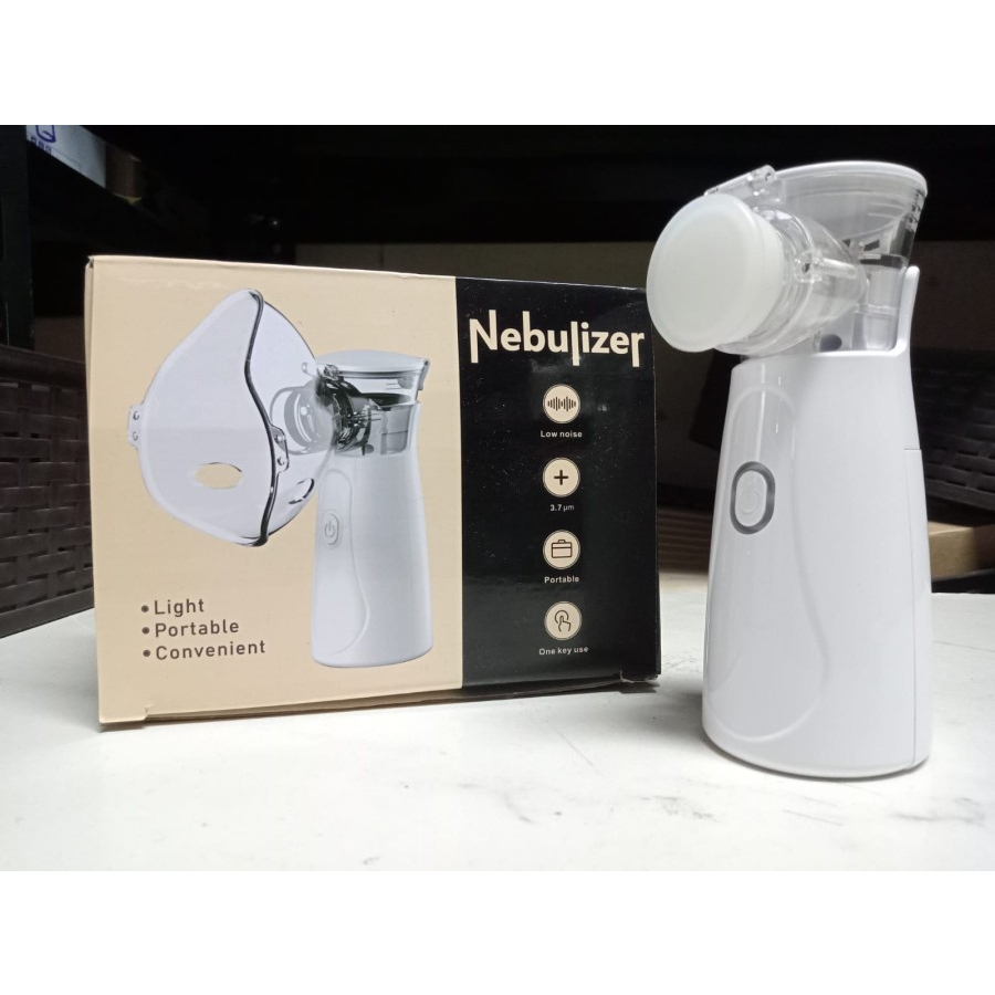 NEBULIZER PORTABLE MESH  NEBULIZER PORTABLE ALAT UAP BANTU PERNAFASAN ATOMIZER HD-W02