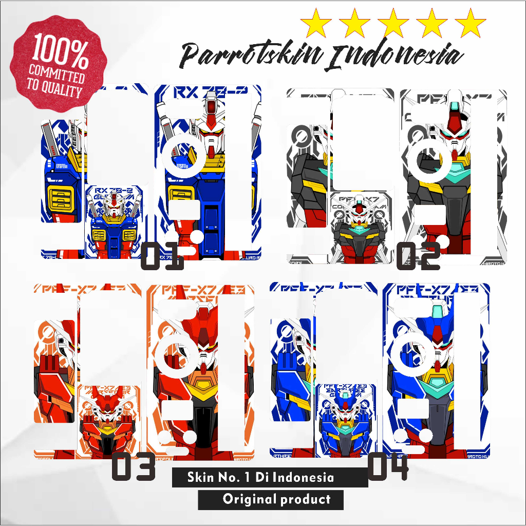 Garskin Sticker Inner Pulse Mini Gundam bisa Custom