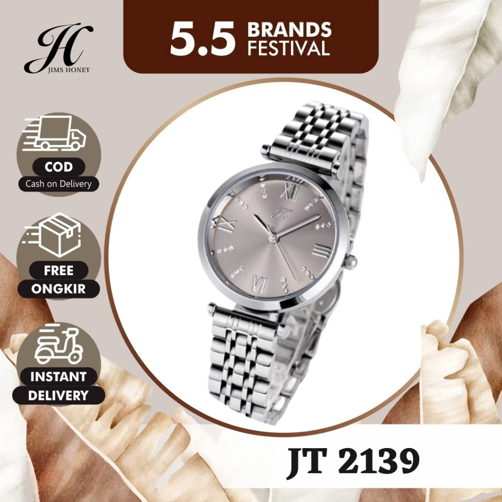 JIMS HONEY JT 2139 Jam Tangan Wanita Cewek Jimshoney Murah Elegan Fashion Casual Terbaru