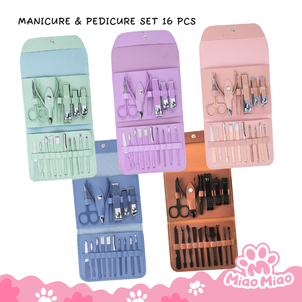 Gunting Kuku Premium Set 19 in 1 Manicure Set 19 in 1 Perawatan Kuku