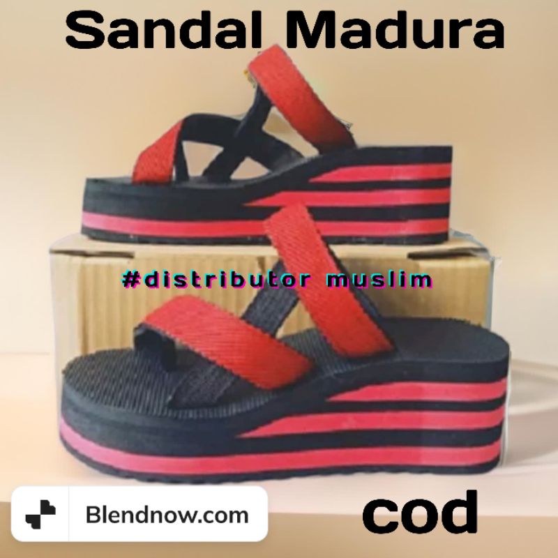 (GROSIR) SANDAL MADURA CEWEK CANTIK TINGGI 5CM GROSIR PRODUKSI SENDIRI SANDAL WEDGES SANDAL GUNUNG