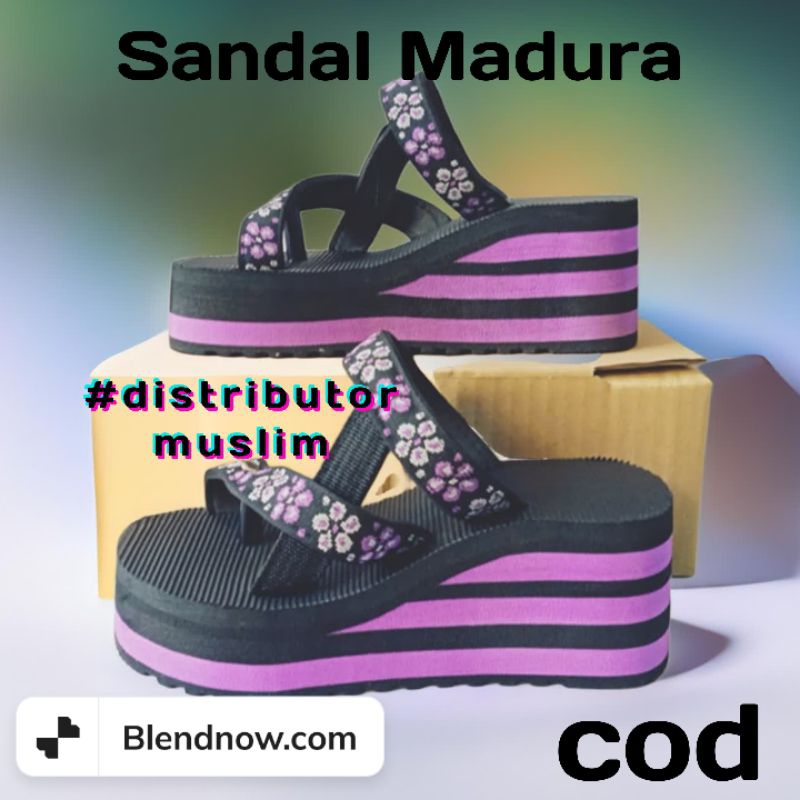 (GROSIR) SANDAL MADURA CEWEK CANTIK TINGGI 5CM GROSIR PRODUKSI SENDIRI SANDAL WEDGES SANDAL GUNUNG