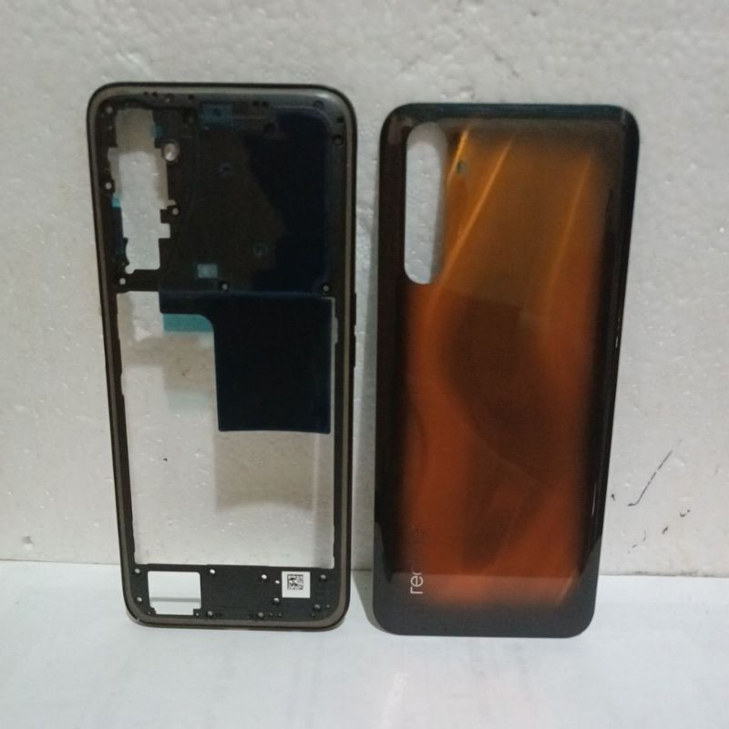 kesing housing casing realme 6 pro bezel + backdoor ori