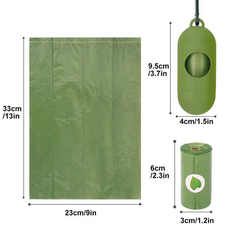 [OBRAL RIJEK] Plastik Kotoran Binatang Anjing Poop Bags Roll with Dispenser - SU115