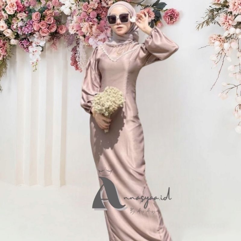 Annasyaa.id Dress Azura Dress Couple Ibu Anak Dress Wisuda Dress Lebaran Dress kondangan Dress Pesta