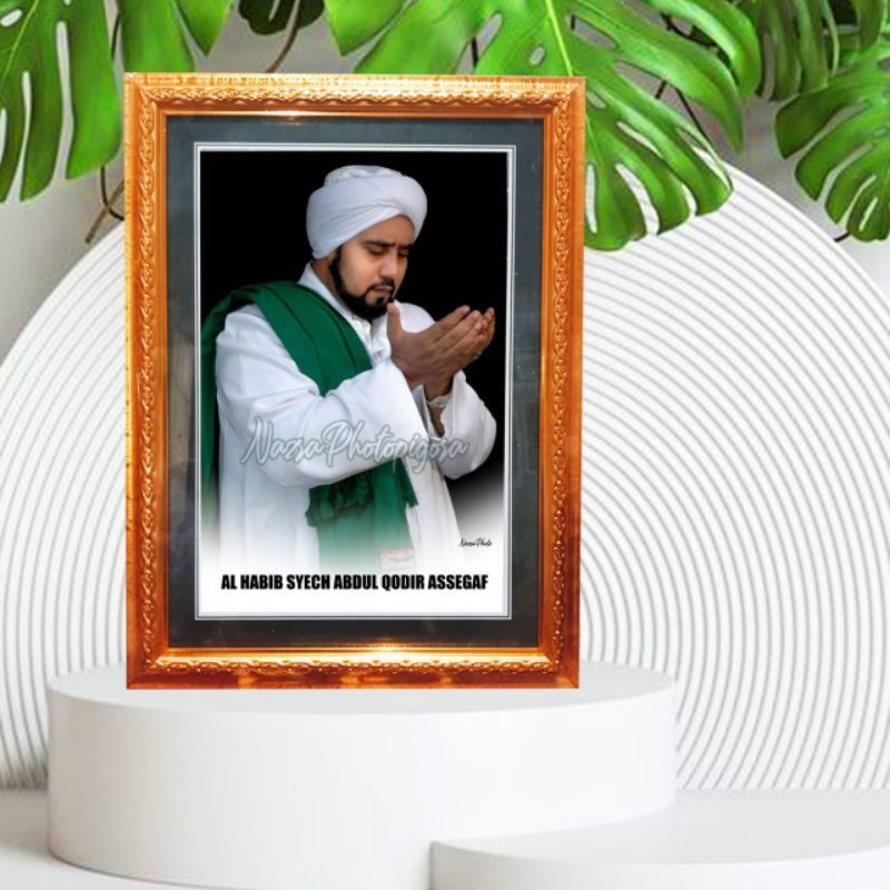 FOTO HABIB SYECH + PIGORA KACA 25x35cm