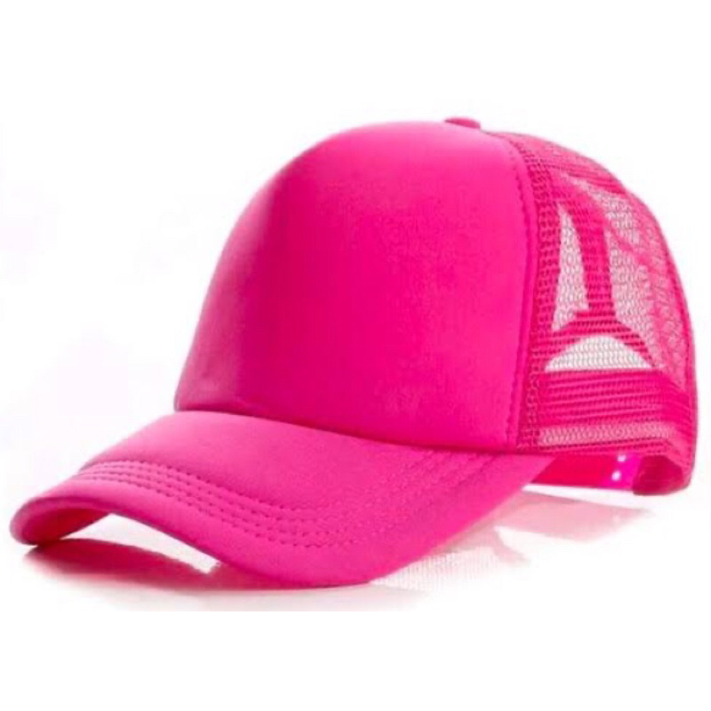 Topi Trucker FULL PINK