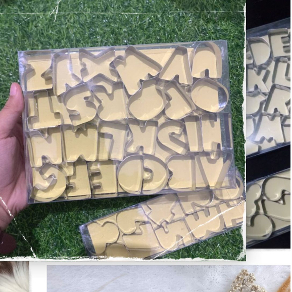 PROMO TERBAIK|Cetakan Huruf Angka Stainless Steel / Set Cetakan Angka Huruf Stainless Steel / Cetaka