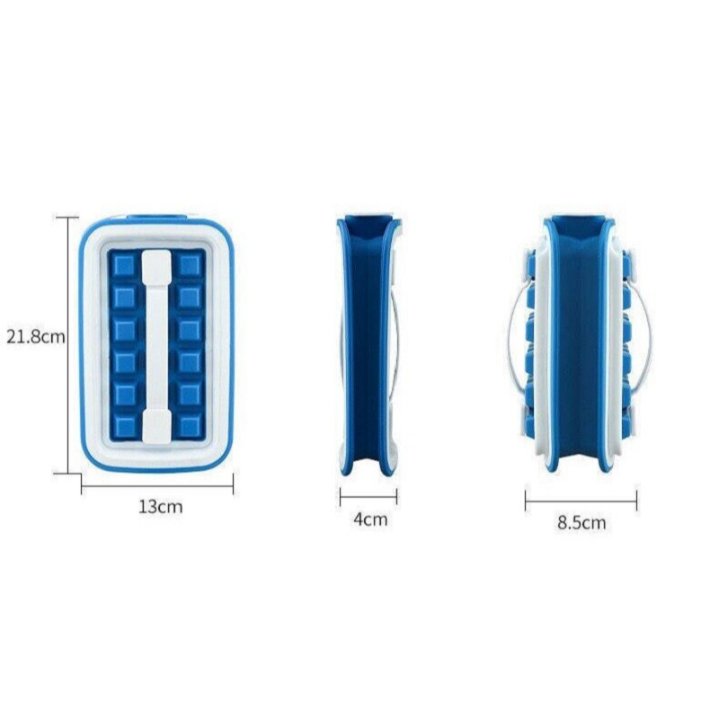 Mi.more Cetakan Es Batu Botol Folding 36Grids Ice Cube Maker Tray Storage