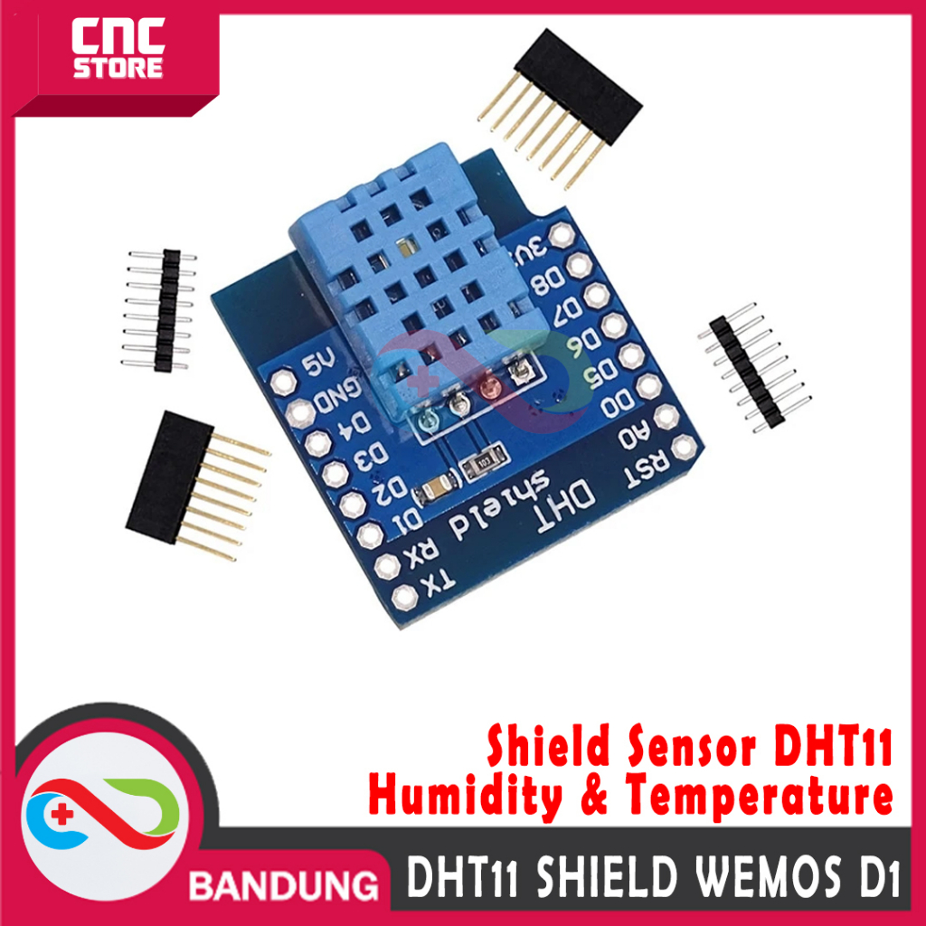 SHIELD DHT11 FOR WEMOS D1 MINI PRO SENSOR SUHU &amp; KELEMBABAN HUMIDITY