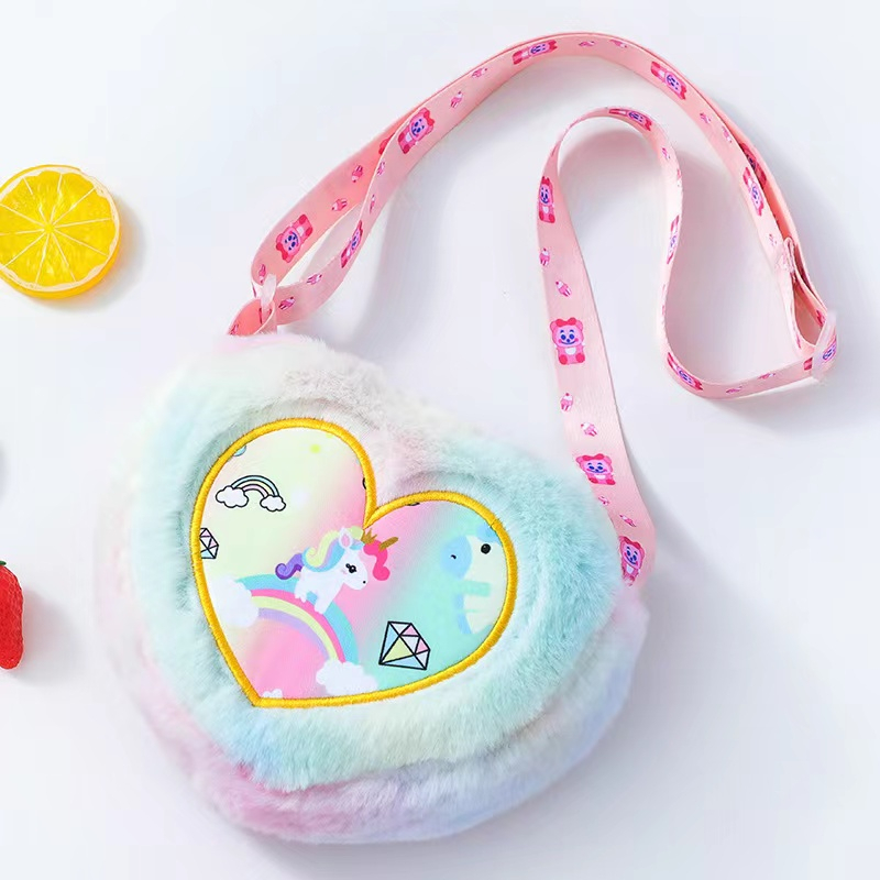 Tempat Unicorn Mewah Tas Bahu Messenger Tas Gadis TK Kecil Ransel Hadiah Anak Cinta Lucu Tas