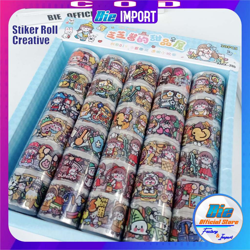 Stiker Momo Roll Karakter Premium Impor Best Seller