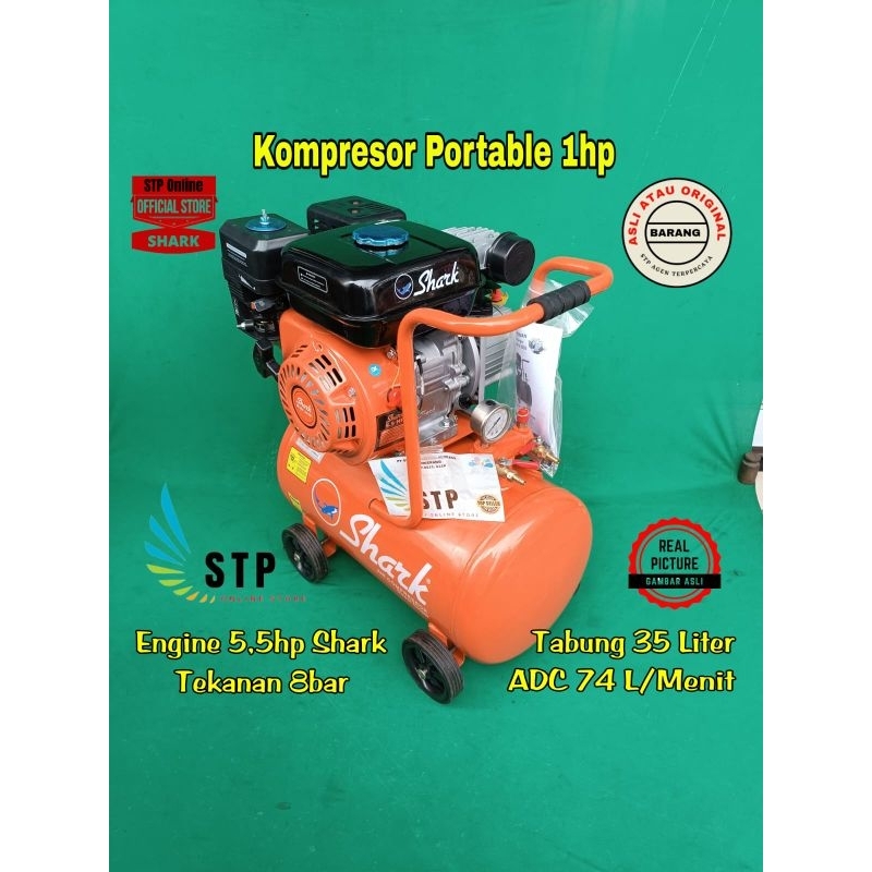 kompresor portable 1hp shark