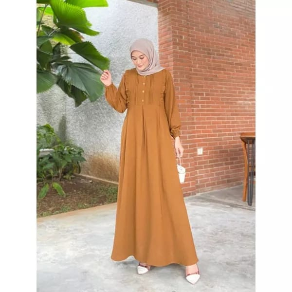 Adara Dress Korea Muslimah Crinkle Airflow