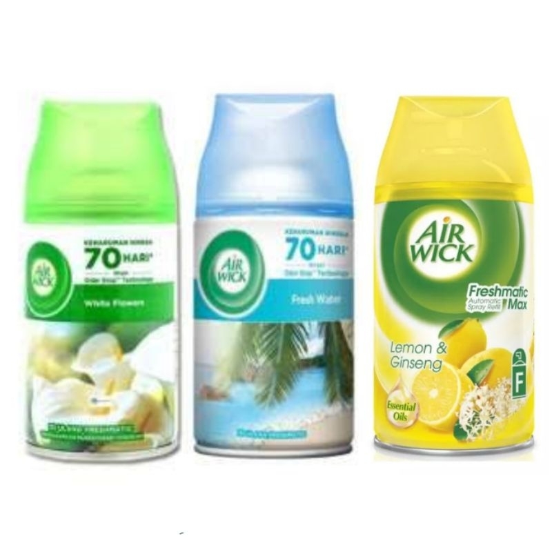 Air Wick Automatic Refill 250mL  - Lemon / White Flowers / Fresh Water Pengharum Ruangan