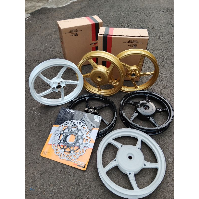 VELG RACING/PELEK VROSSI SPRINT MAMBA PALANG 5+PIRINGAN MOTOR BEAT KARBU/BEAT 2015/BEAT FI/BEAT DELU