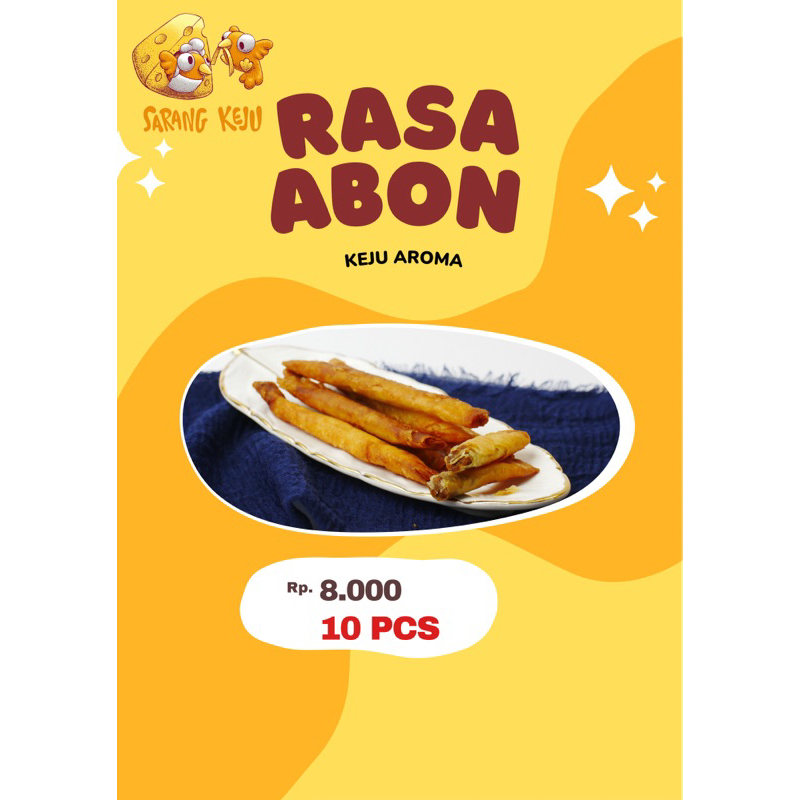 

keju aroma | rasa abon