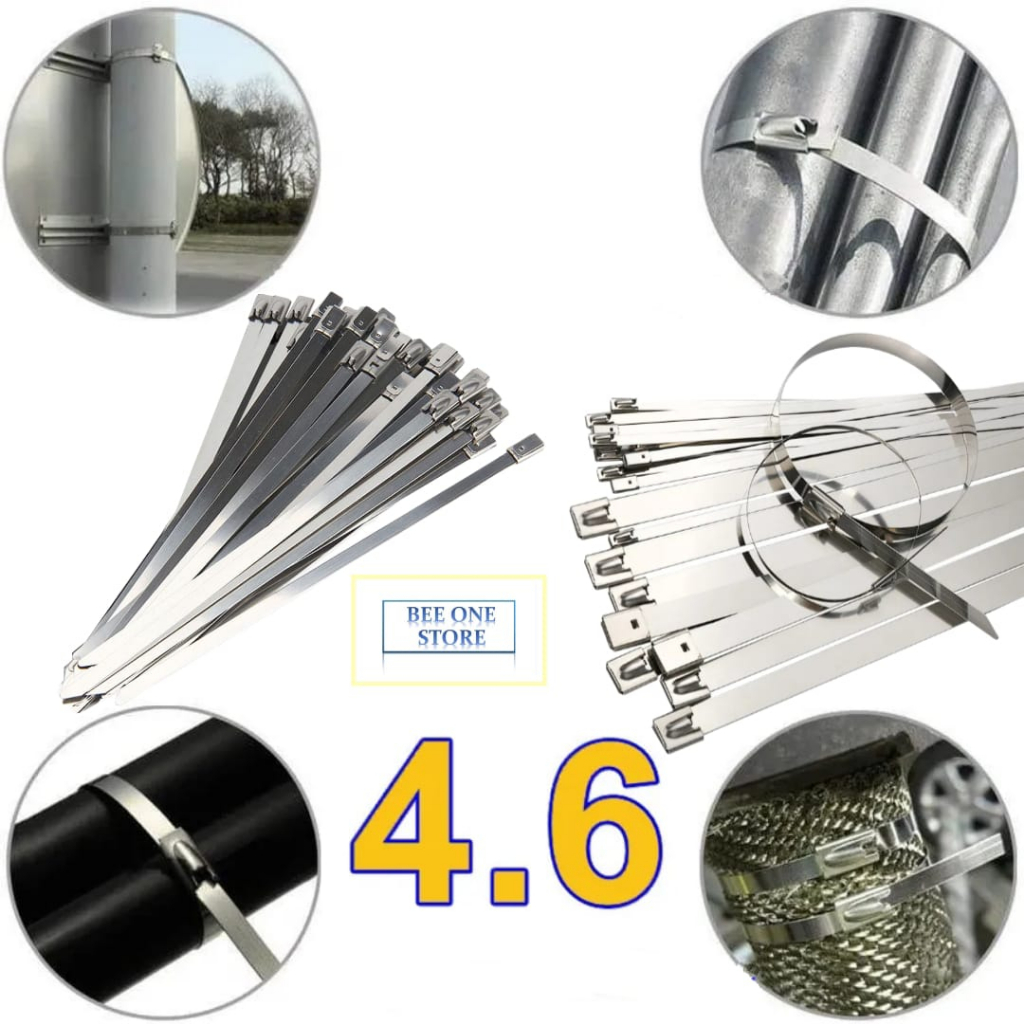 

BEE ONE - Kabel Ties Stainless Anti Karat 4.6MM Cable Ties Stainless